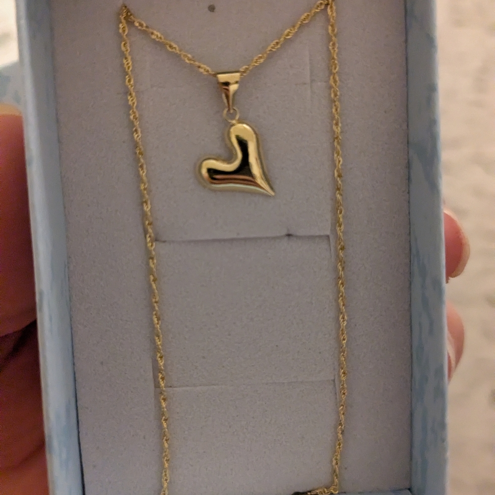 Stampd Gold Heart Pendant Necklace